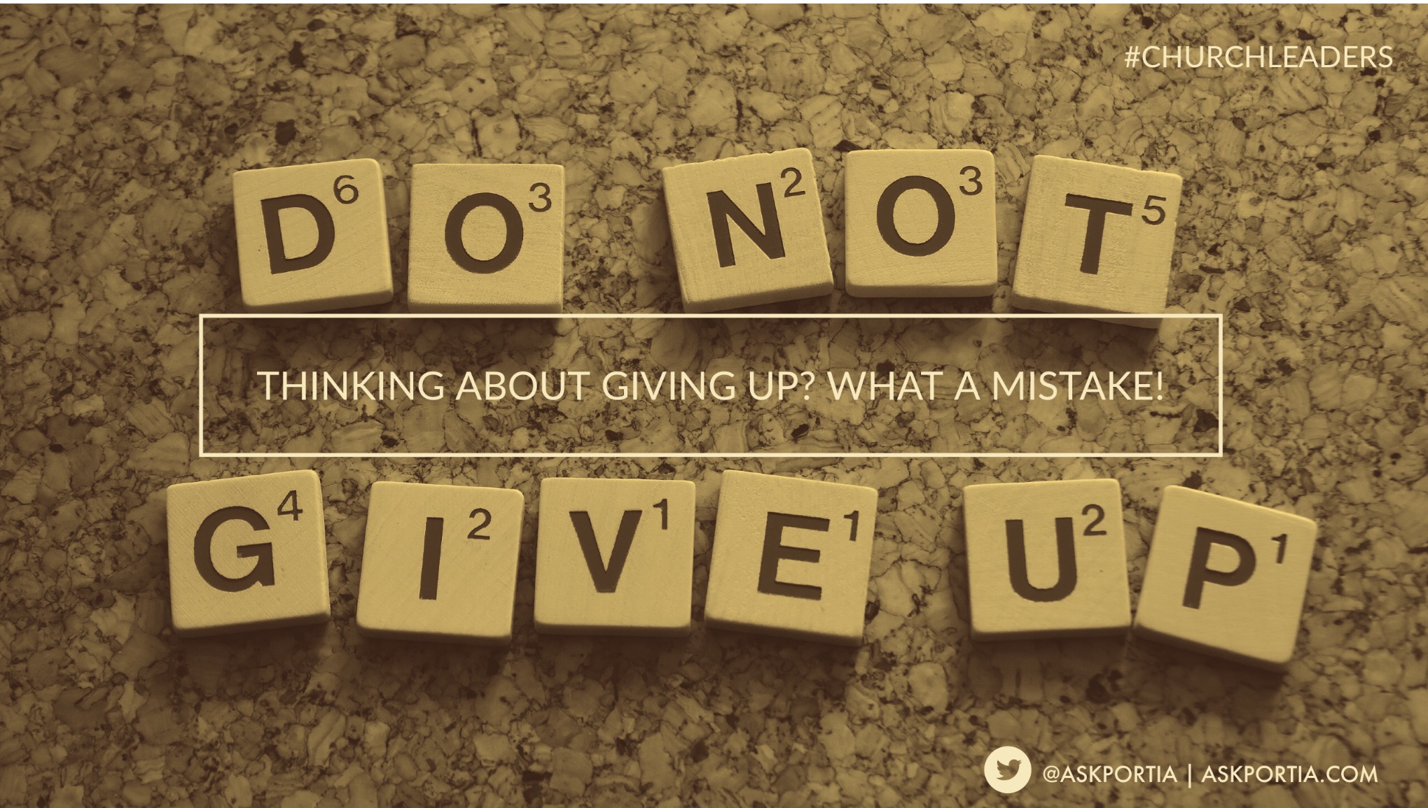 Thinking About Giving Up? What A Mistake!